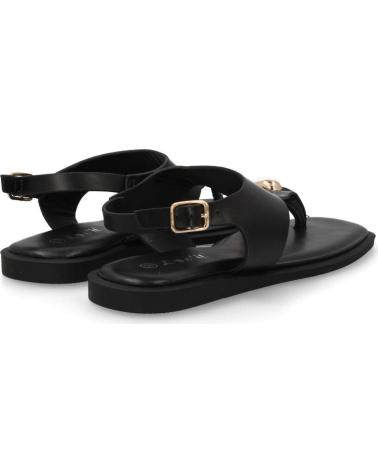 PUNTOSALAO SANDALIAS PLANAS ELEGANTES MUJER NEGRO DD272 VARIOS CO
