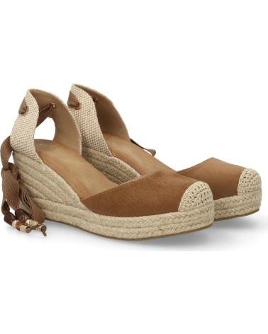 PUNTOSALAO SANDALIAS DE CUÑA DE YUTE CON LAZOS PARA MUJERR C