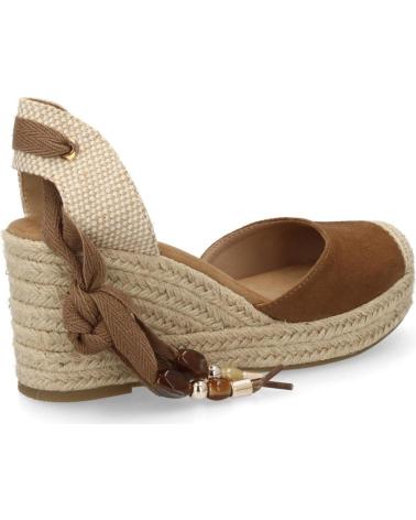 PUNTOSALAO SANDALIAS DE CUÑA DE YUTE CON LAZOS PARA MUJERR C