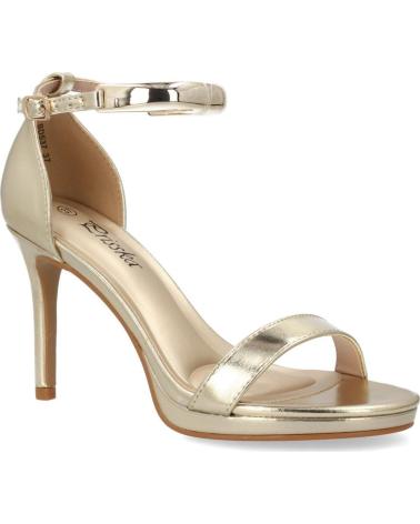 PUNTOSALAO SANDALIAS DE TACÓN DORADO PARA MUJER BD537 VARIO
