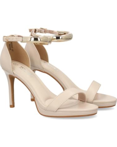 PUNTOSALAO SANDALIAS DE TACÓN DE FIESTA PARA MUJER PUNTOSALAO BD537, BEIGE BD5