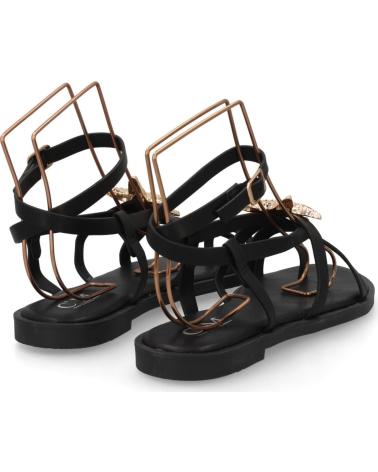 PUNTOSALAO SANDALIAS PLANAS DE TIRAS CON DECORACIÓN DE ESTRELLA PARA MUJER MUJ