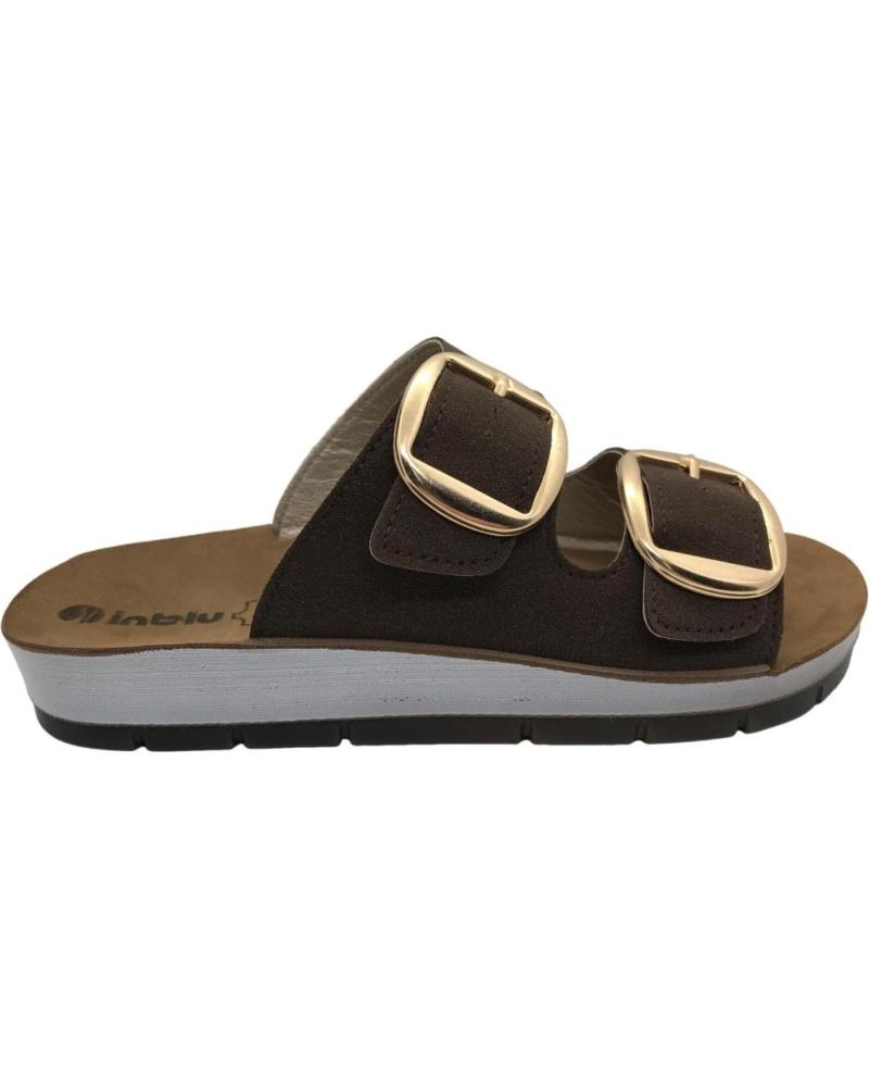 INBLU SANDÁLIA INBLU FEMININA ESTILO CHINELO CP000061 MARROM MARRON