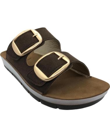 INBLU SANDÁLIA INBLU FEMININA ESTILO CHINELO CP000061 MARROM MARRON