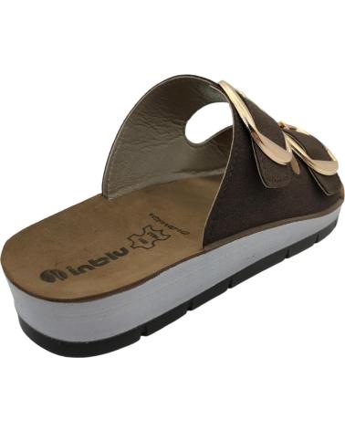 INBLU SANDÁLIA INBLU FEMININA ESTILO CHINELO CP000061 MARROM MARRON