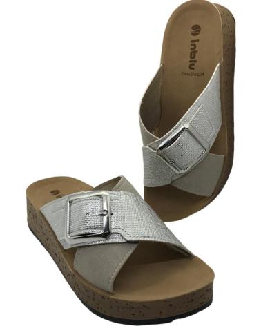 INBLU SANDALIAS INBLU MUJER CONFORTABLES HEBILLA AJUSTABLE BLANCO BLANCO