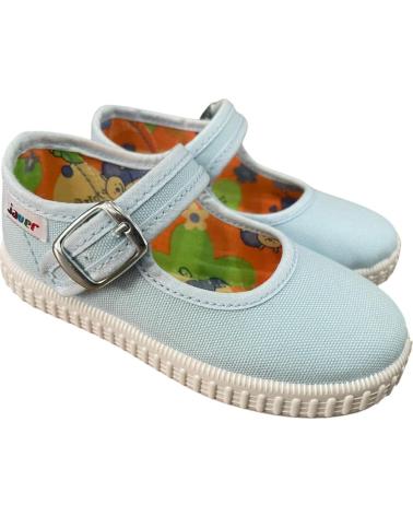 JAVER MANOLETINAS JAVER DE LONA CELESTE CON CIERRE DE HEBILLA VARIOS COLORES