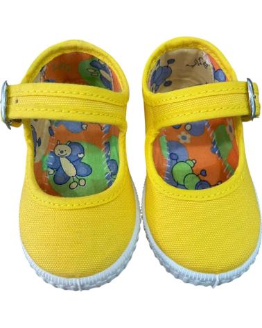 JAVER MANOLETINAS JAVER DE LONA AMARILLAS PARA NIÑA VARIOS COLORES