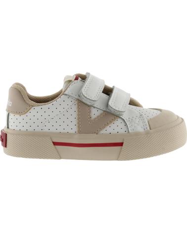 VICTORIA TÊNIS VICTORIA TRIBU MINIMALISTA COM VELCRO PARA CRIANÇAS BEIGE