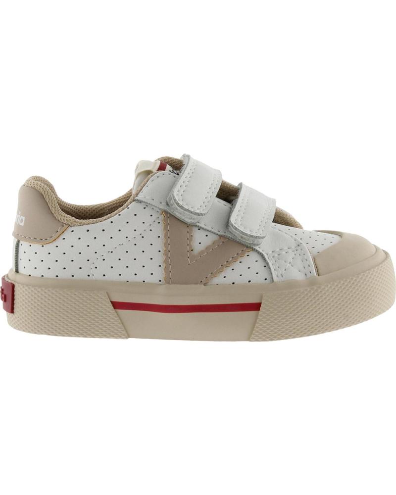 VICTORIA TÊNIS VICTORIA TRIBU MINIMALISTA COM VELCRO PARA CRIANÇAS BEIGE