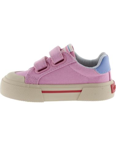 VICTORIA ZAPATILLAS VICTORIA TRIBU MINIMALISTA LONA NIÑA CIERRE VELCRO ROSA ROSA
