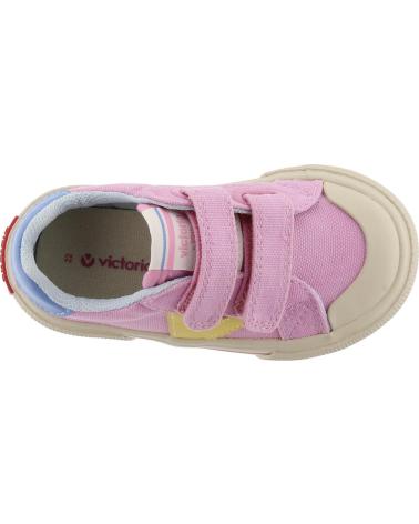 VICTORIA ZAPATILLAS VICTORIA TRIBU MINIMALISTA LONA NIÑA CIERRE VELCRO ROSA ROSA