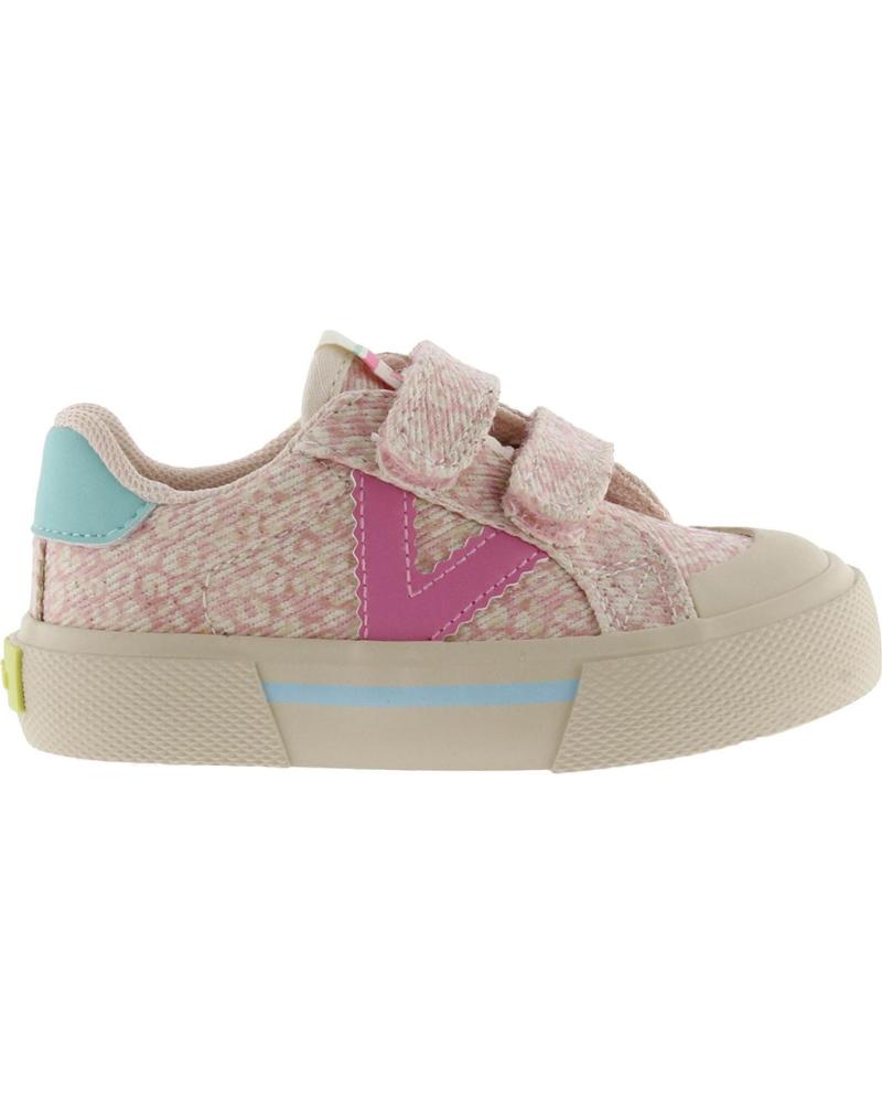 VICTORIA TÊNIS VICTORIA ESPORTIVO INFANTIL FEMININO COM FECHO DE VELCRO ROSA
