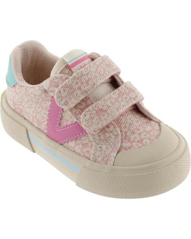 VICTORIA TÊNIS VICTORIA ESPORTIVO INFANTIL FEMININO COM FECHO DE VELCRO ROSA