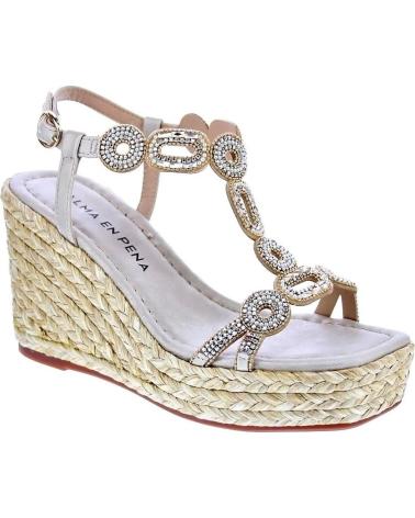 ALMA EN PENA SANDALIAS DE CUÑA ALMA EN PENA V2551262 PARA MUJER EN ORO ORO