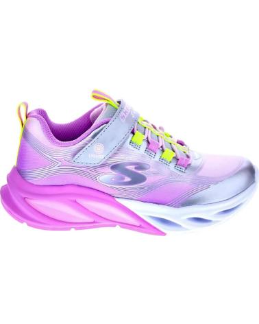 SKECHERS ZAPATOS ZAPATOS NINA ZAPATILLAS MODELO COSMIC GLOW PLATA