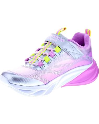 SKECHERS ZAPATOS ZAPATOS NINA ZAPATILLAS MODELO COSMIC GLOW PLATA