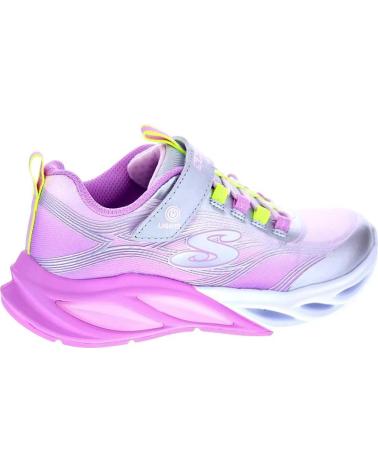 SKECHERS ZAPATOS ZAPATOS NINA ZAPATILLAS MODELO COSMIC GLOW PLATA