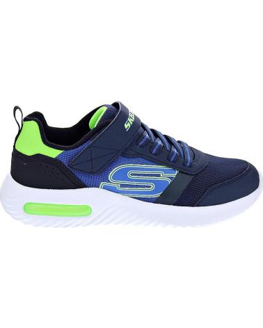 SKECHERS ZAPATOS ZAPATOS NINO ZAPATILLAS MODELO BOUNDER TECH AZUL
