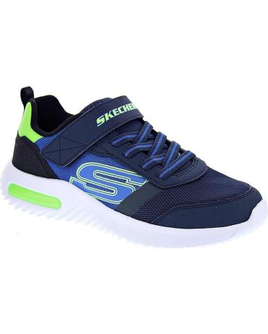 SKECHERS ZAPATOS ZAPATOS NINO ZAPATILLAS MODELO BOUNDER TECH AZUL