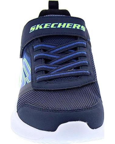 SKECHERS ZAPATOS ZAPATOS NINO ZAPATILLAS MODELO BOUNDER TECH AZUL