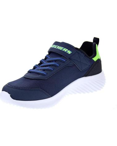 SKECHERS ZAPATOS ZAPATOS NINO ZAPATILLAS MODELO BOUNDER TECH AZUL