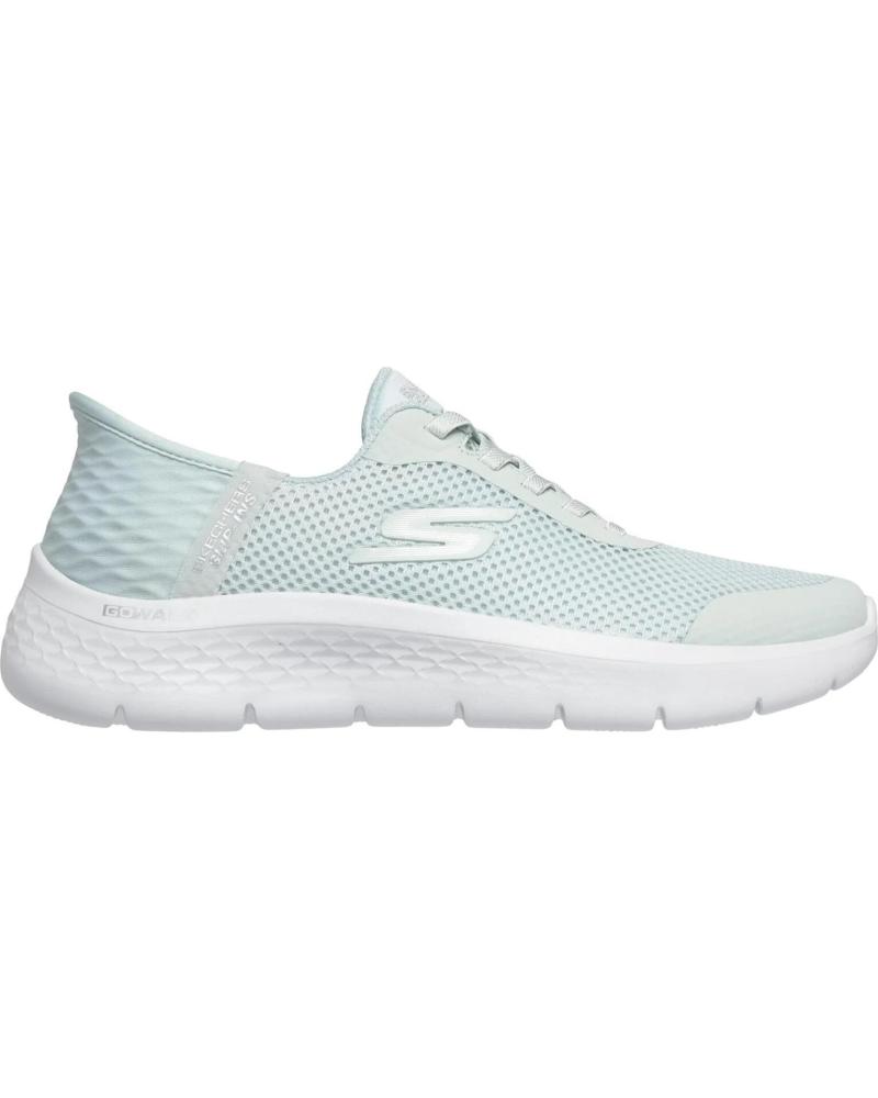 SKECHERS ZAPATILLAS SKECHERS MUJER 124836-MNT VERDE CLARO