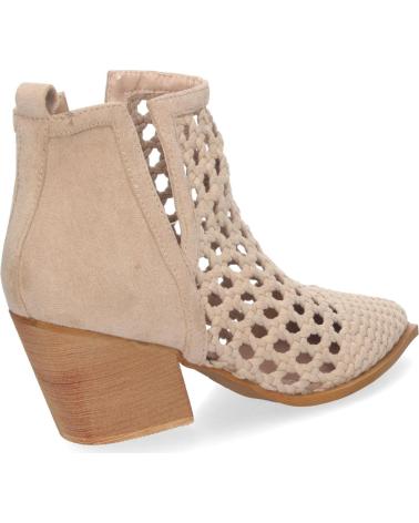 PUNTOSALAO BOTINES DE TACÓN CALADOS CON ENTRETEJIDO PARA MUJERJER