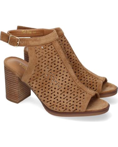 PUNTOSALAO SANDALIAS DE TACÓN VRA DE MUJER CON DISEÑO CALADO TAUPEUPE