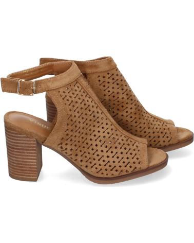 PUNTOSALAO SANDALIAS DE TACÓN VRA DE MUJER CON DISEÑO CALADO TAUPEUPE