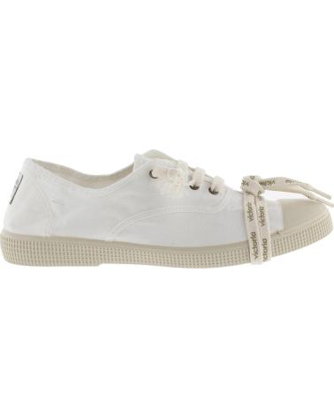 VICTORIA ZAPATILLAS VICTORIA INGLESA LONA TINTADA UNISEX BLANCO BLANCO