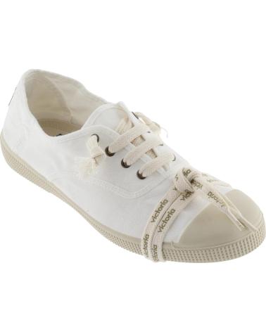 VICTORIA ZAPATILLAS VICTORIA INGLESA LONA TINTADA UNISEX BLANCO BLANCO