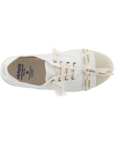 VICTORIA ZAPATILLAS VICTORIA INGLESA LONA TINTADA UNISEX BLANCO BLANCO