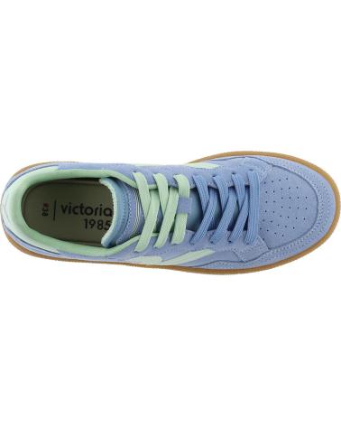 VICTORIA ZAPATILLAS VICTORIA SMASH SUEDE MATE CELESTE MUJER CELESTE
