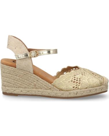 SPORT3PUNTO0 CUÑA ESPARTO DORADA CON TIRA AL TOBILLO VARIOS COLORES