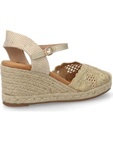 SPORT3PUNTO0 CUÑA ESPARTO DORADA CON TIRA AL TOBILLO VARIOS COLORES