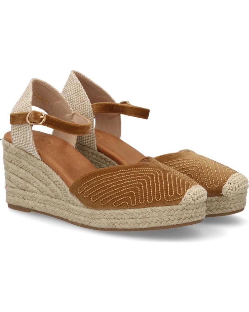 SPORT3PUNTO0 ALPARGATAS DE CUÑA CON TIRAS Y DETALLE DE ESPARTO VARIOS COLORES