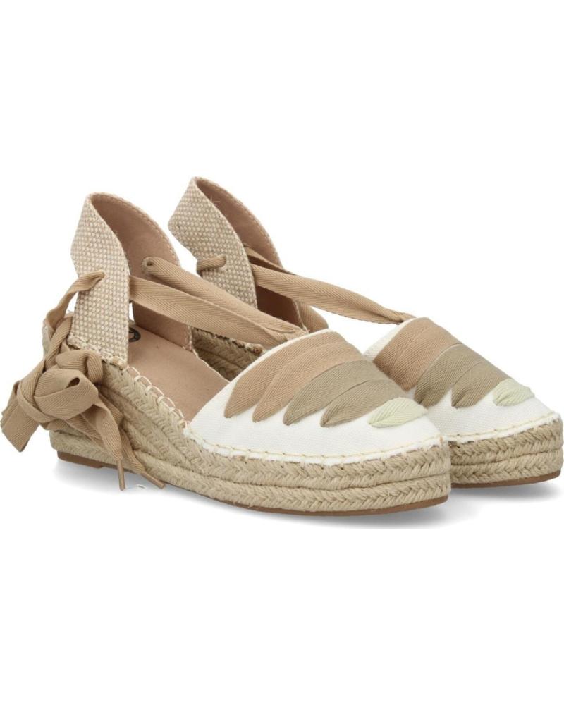 SPORT3PUNTO0 ALPARGATAS DE CUÑA MT-123 KAKI CON LAZADA VARIOS COLORES