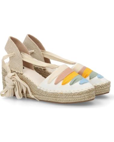 SPORT3PUNTO0 ALPARGATAS DE CUÑA CON DISEÑO DE ARCOÍRIS Y LAZADA VARIOS COLORES