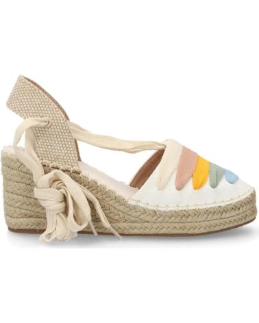SPORT3PUNTO0 ALPARGATAS DE CUÑA CON DISEÑO DE ARCOÍRIS Y LAZADA VARIOS COLORES