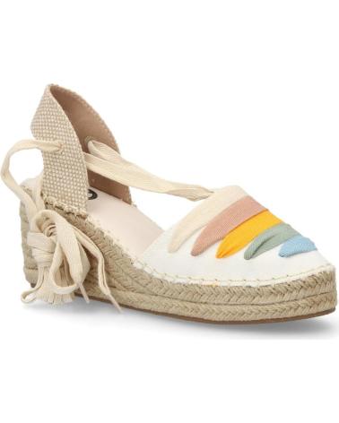 SPORT3PUNTO0 ALPARGATAS DE CUÑA CON DISEÑO DE ARCOÍRIS Y LAZADA VARIOS COLORES