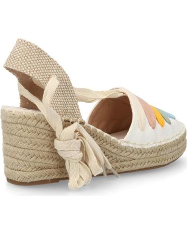 SPORT3PUNTO0 ALPARGATAS DE CUÑA CON DISEÑO DE ARCOÍRIS Y LAZADA VARIOS COLORES