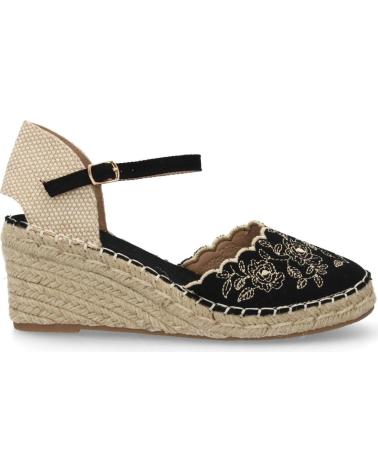SPORT3PUNTO0 CUÑAS DE ESPARTO MT-137 CON APLIQUES FLORALES Y TIRA AL TOBILLO VARIOS COLORES