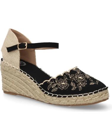 SPORT3PUNTO0 CUÑAS DE ESPARTO MT-137 CON APLIQUES FLORALES Y TIRA AL TOBILLO VARIOS COLORES