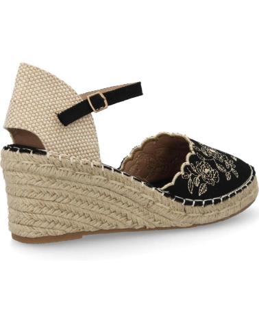 SPORT3PUNTO0 CUÑAS DE ESPARTO MT-137 CON APLIQUES FLORALES Y TIRA AL TOBILLO VARIOS COLORES