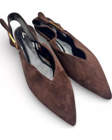 TIMBOS SANDALIA MULE PLANA MUJER MARRON 132529 MARRóN