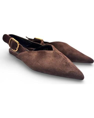 TIMBOS SANDALIA MULE PLANA MUJER MARRON 132529 MARRóN