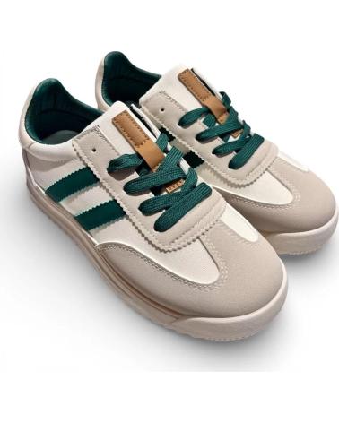 TIMBOS ZAPATILLAS DEPORTIVAS MUJER BEIGE Y VERDE BEIGE