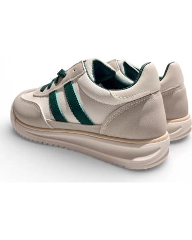 TIMBOS ZAPATILLAS DEPORTIVAS MUJER BEIGE Y VERDE BEIGE