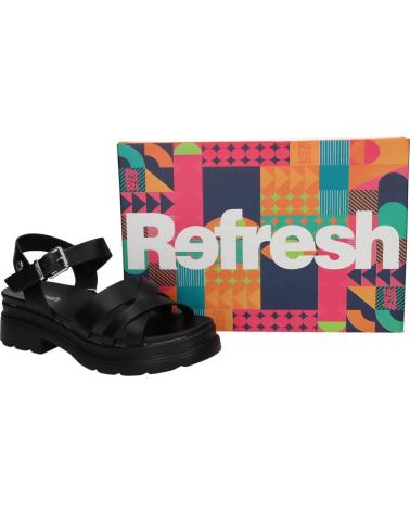 REFRESH SANDALIAS 17515801 EN COLOR PARA MUJER NEGRO